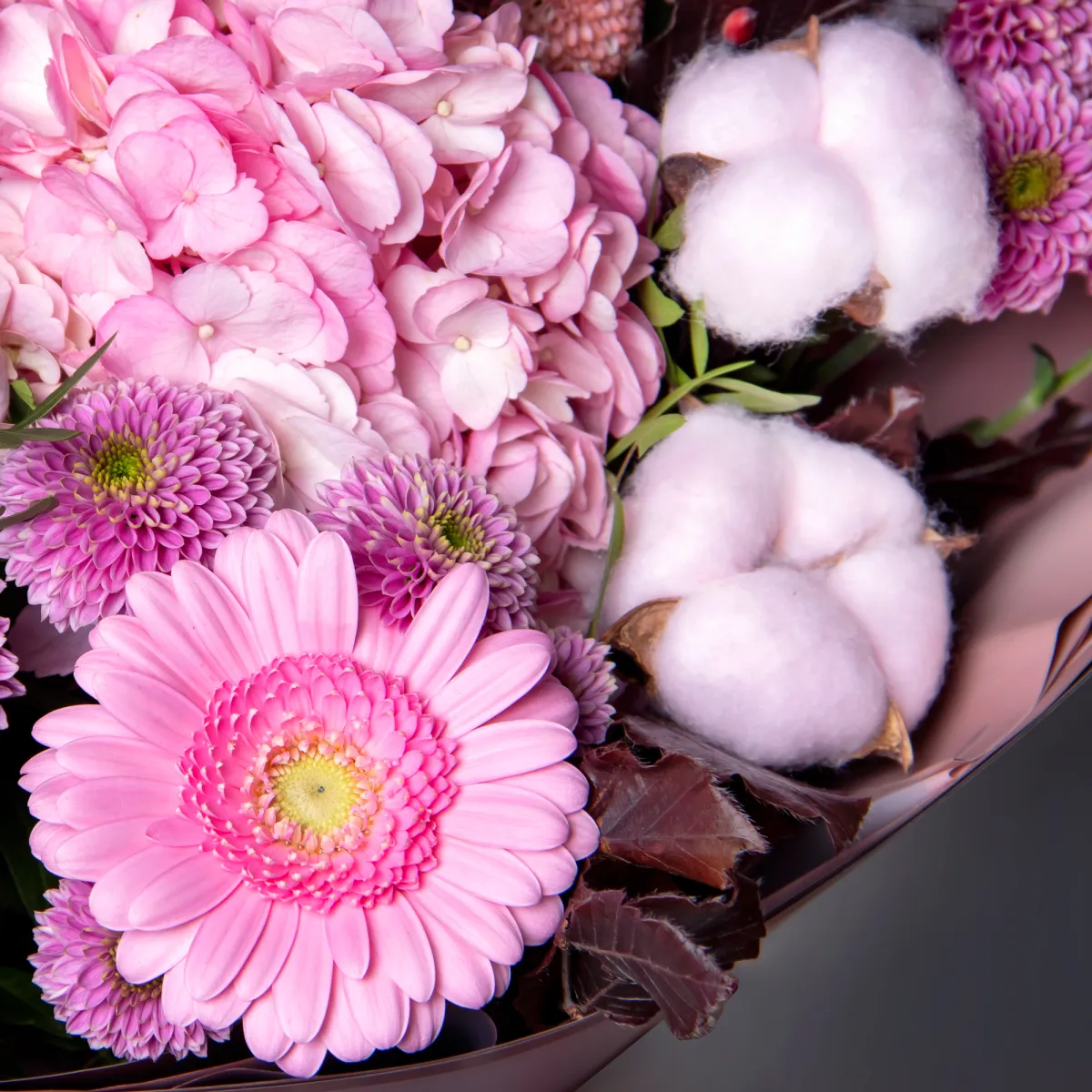 Флористический букет "Розовый сон"_5