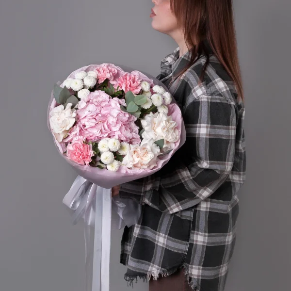 Флористический букет "Летний румянец"_2