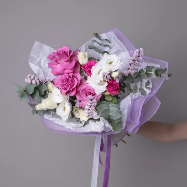 Флористический букет NEW "Черничный пирог M"_1