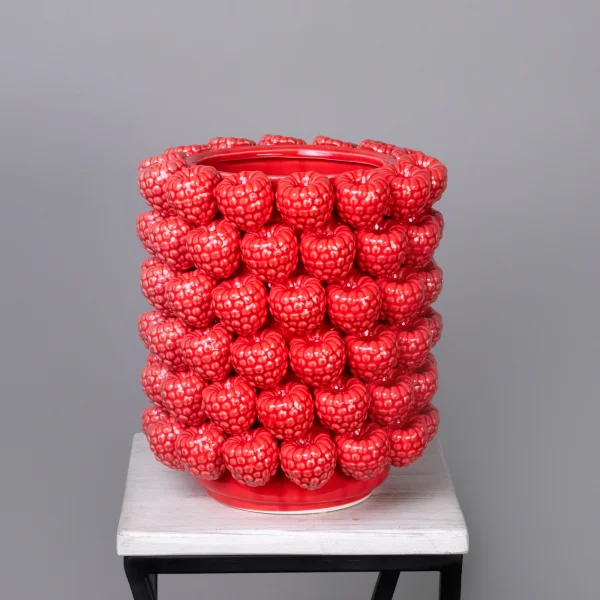 Ваза ГК Малина 205-139 Красный 22,5*22,5*26,5 см