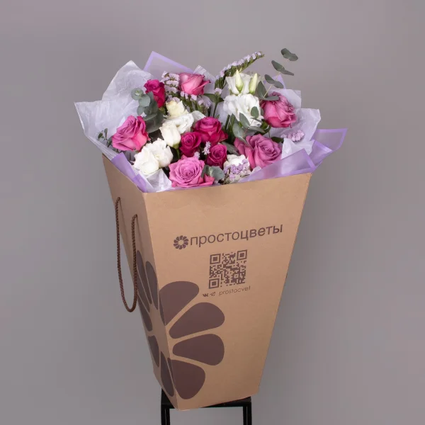 Флористический букет NEW "Черничный пирог L"_6