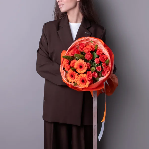 Флористический букет "Искры радости"_2