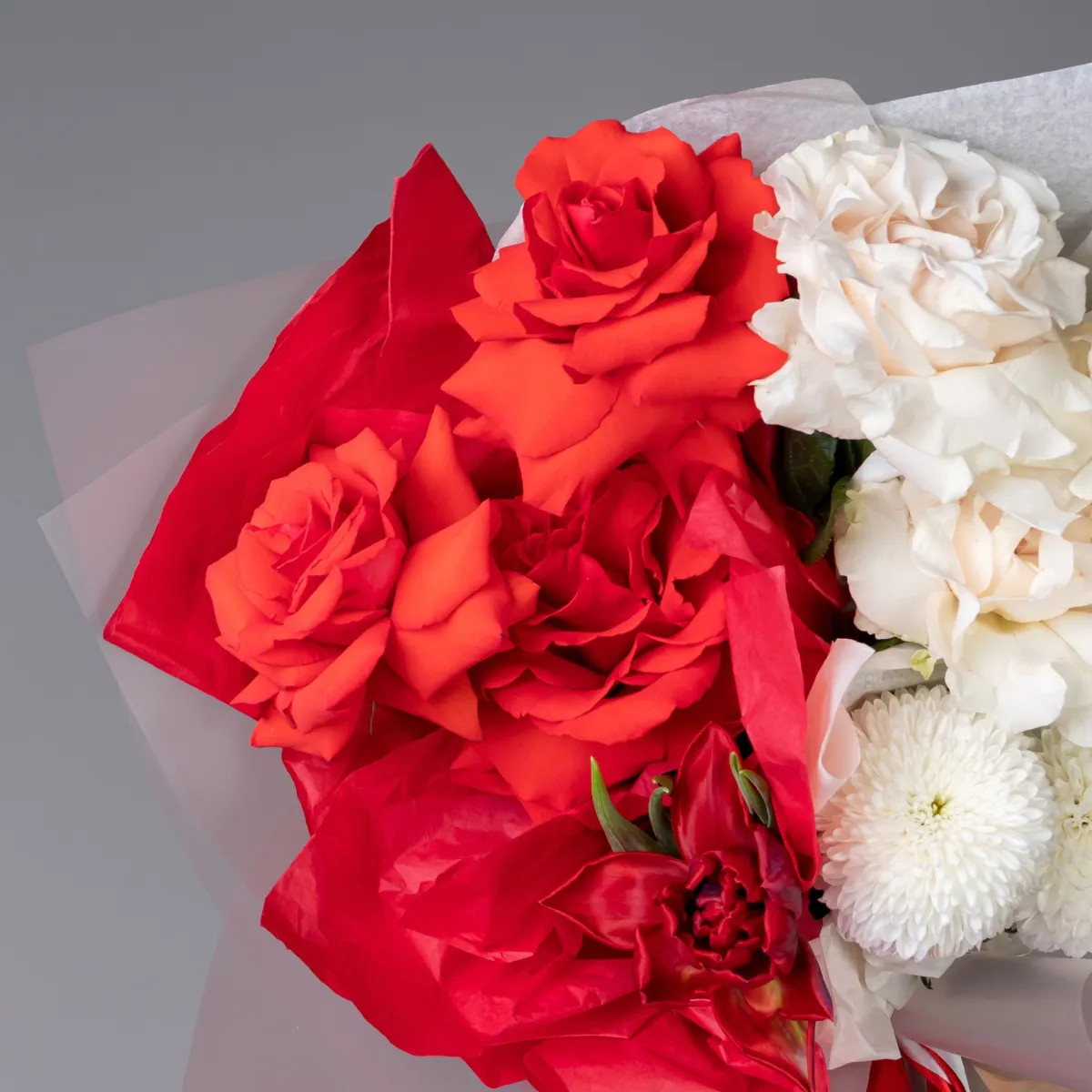 Флористический букет "Инь и ян"3