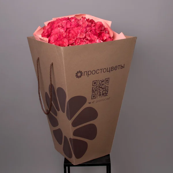 Букет Гидрангия "Хот Пинк"5