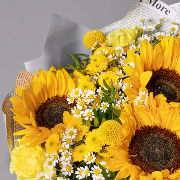 Флористический букет "Золотое поле L"_5