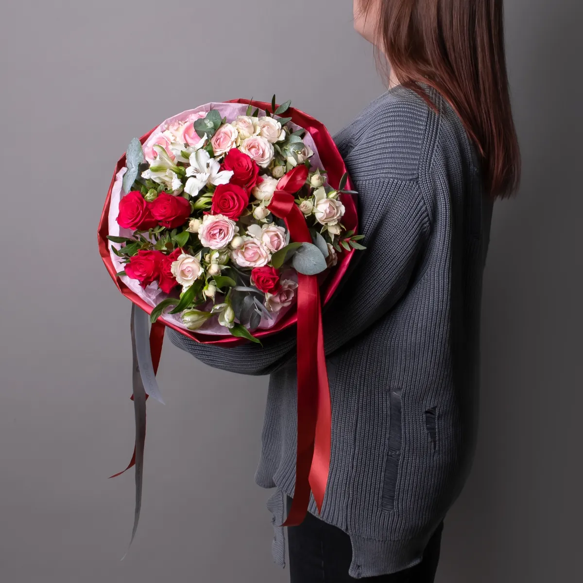 Флористический букет "Ягодный шейк M"_2