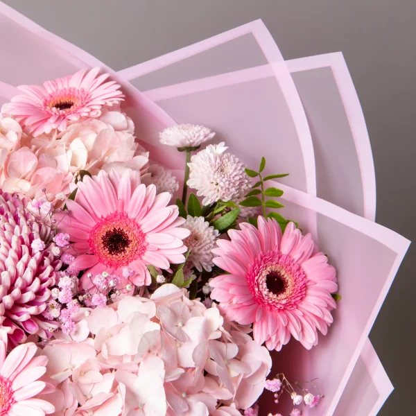 Флористический букет "Розовый кварц"_5