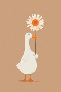 Открытка Арт Дизайн код 320 Гусь 0713.589