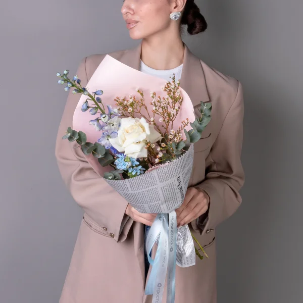 Флористический букет "Небесная пастель"_2