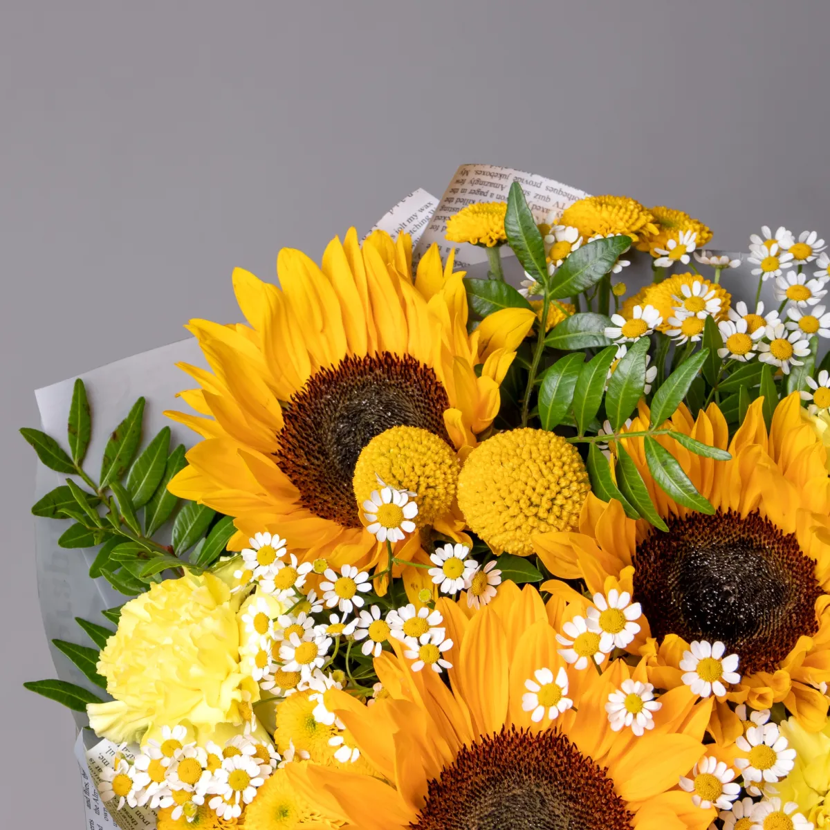 Флористический букет "Золотое поле М"_3