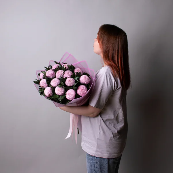 Букет Хризантема одноголовая "Момоко"_2