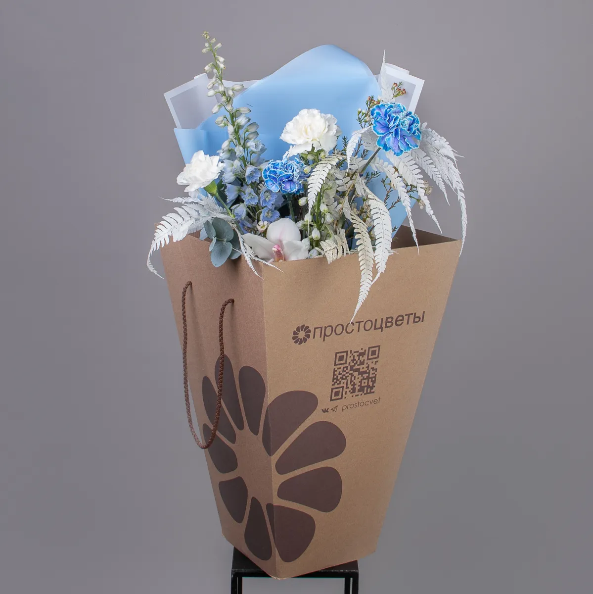 Флористический букет "Вальс под облаками"_6