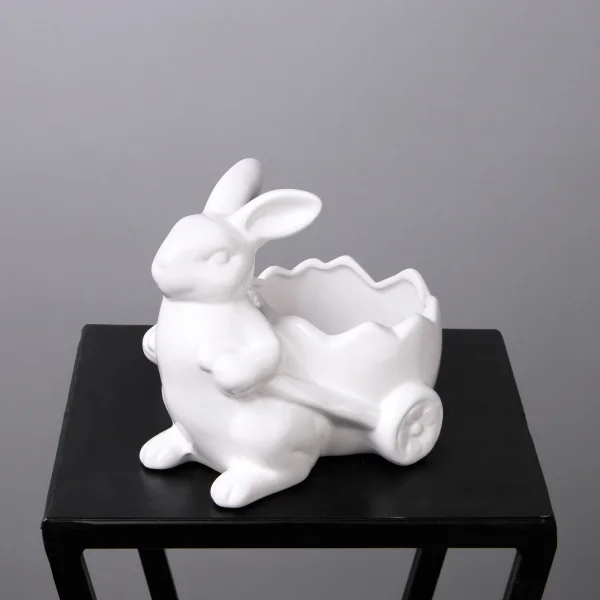 Фигурка ГК Зайка с тележкой 733-446 16,5*13*15см._1