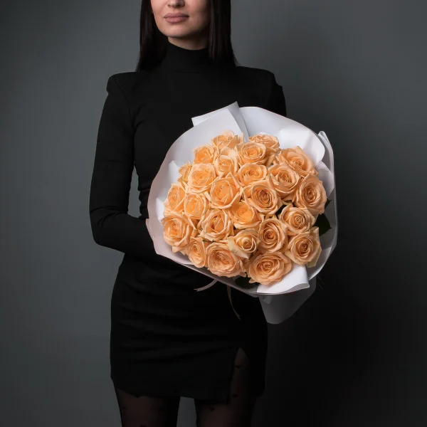 Букет Роза "Аваланш Пич"