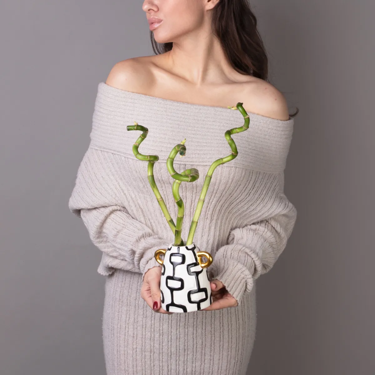 Бамбук в вазе Геометрия РРр_2