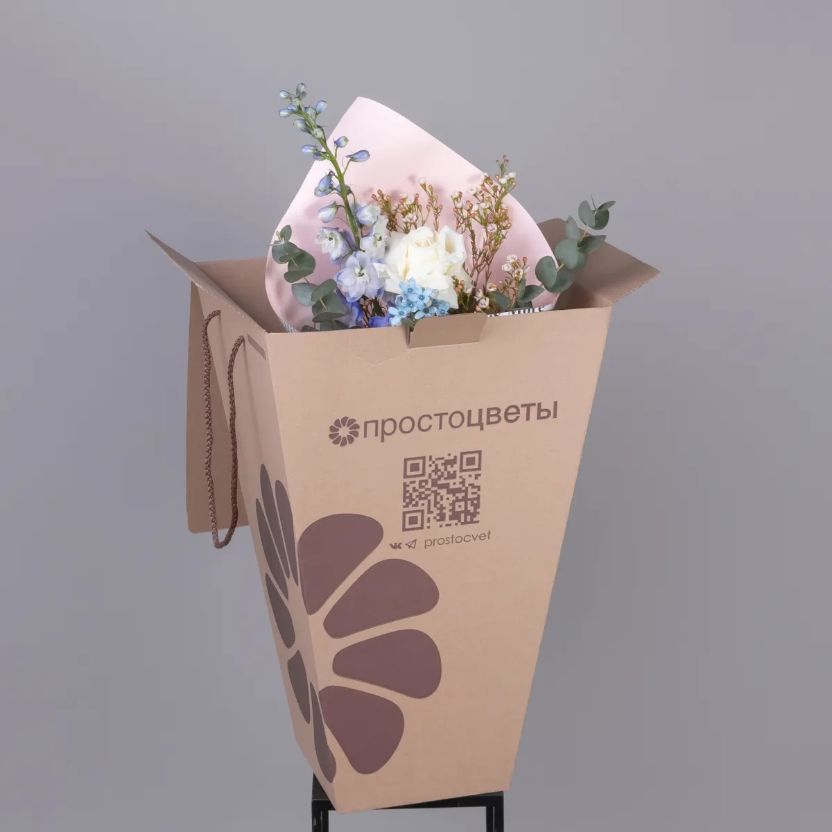 Флористический букет "Небесная пастель"_5