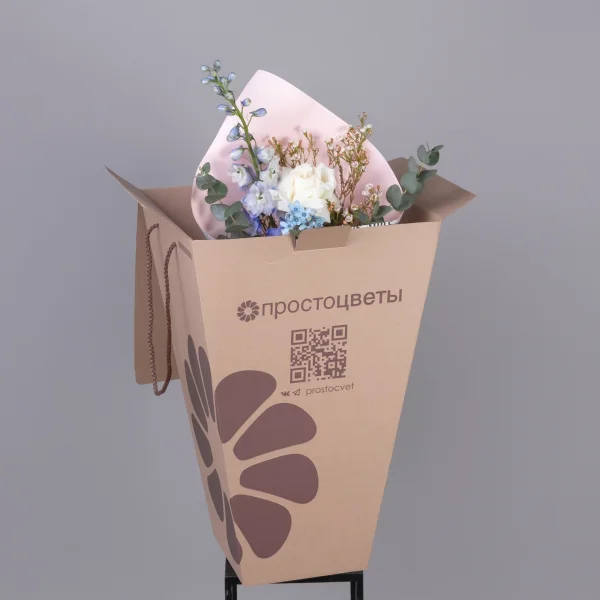 Флористический букет "Небесная пастель"_5