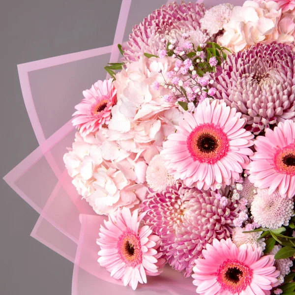 Флористический букет "Розовый кварц"_3