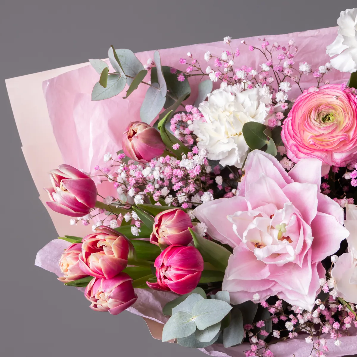 Флористический букет "Рассветная роса"_2