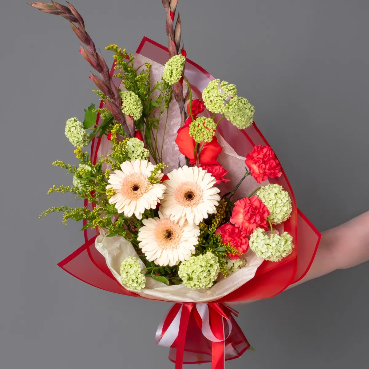 Флористический букет "Румяные зори"_1