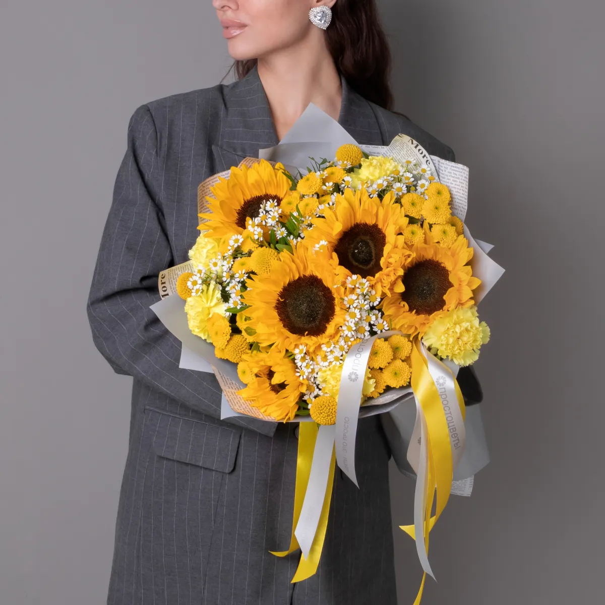 Флористический букет "Золотое поле L"_2