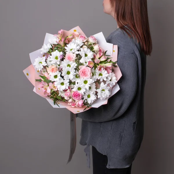 Флористический букет "Панакотта М"_2
