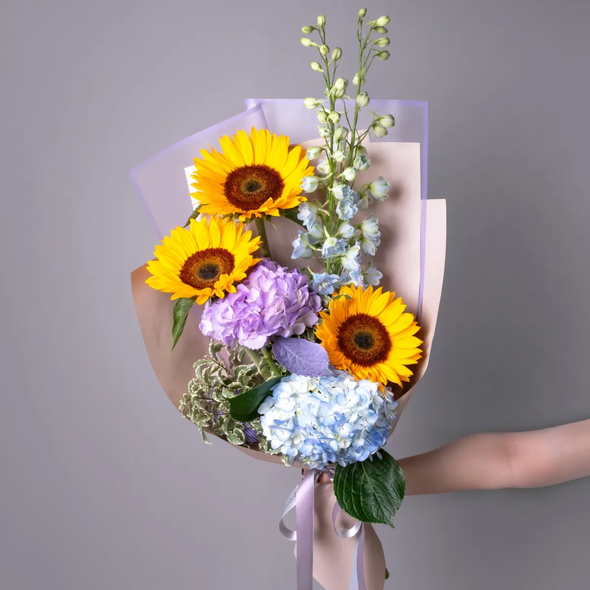 Флористический букет "Солнечные облака"_1