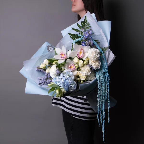 Флористический букет "Лазурное небо L"