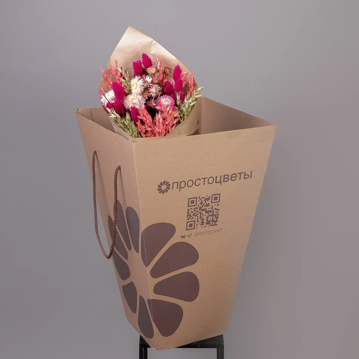 Флористический букет "Сухоцвет Фит Леди"_5