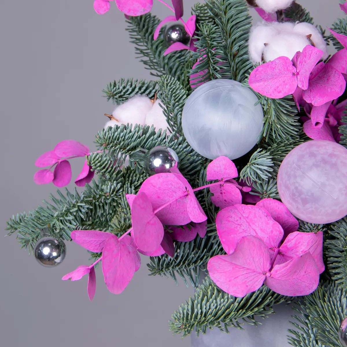 Композиция "Новогодняя с розовым эвкалиптом"_3