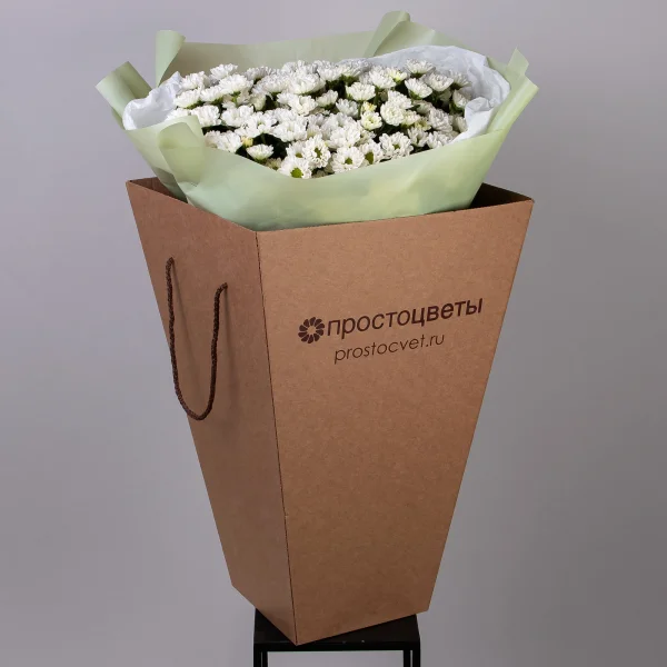Букет Хризантема_сантини "Росси Вайт"