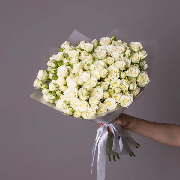 Букет Роза кустовая "Сноу Флейк"_1