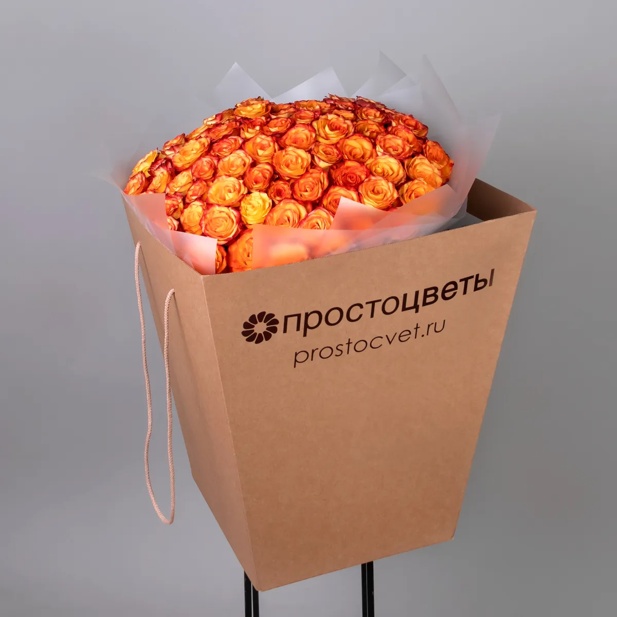 Букет Роза "Оранжевая"_5