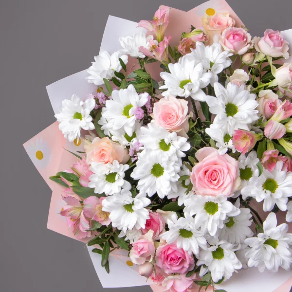 Флористический букет "Панакотта М"_3