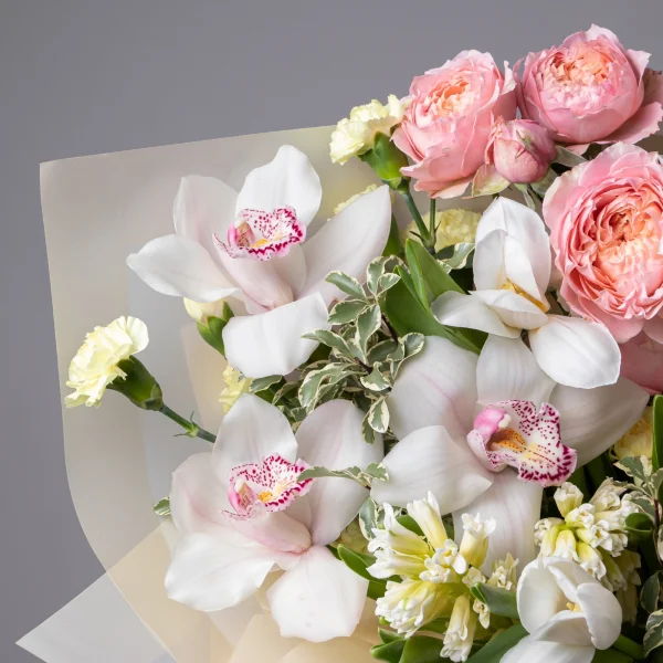 Флористический букет "Ванильный пломбир"_3