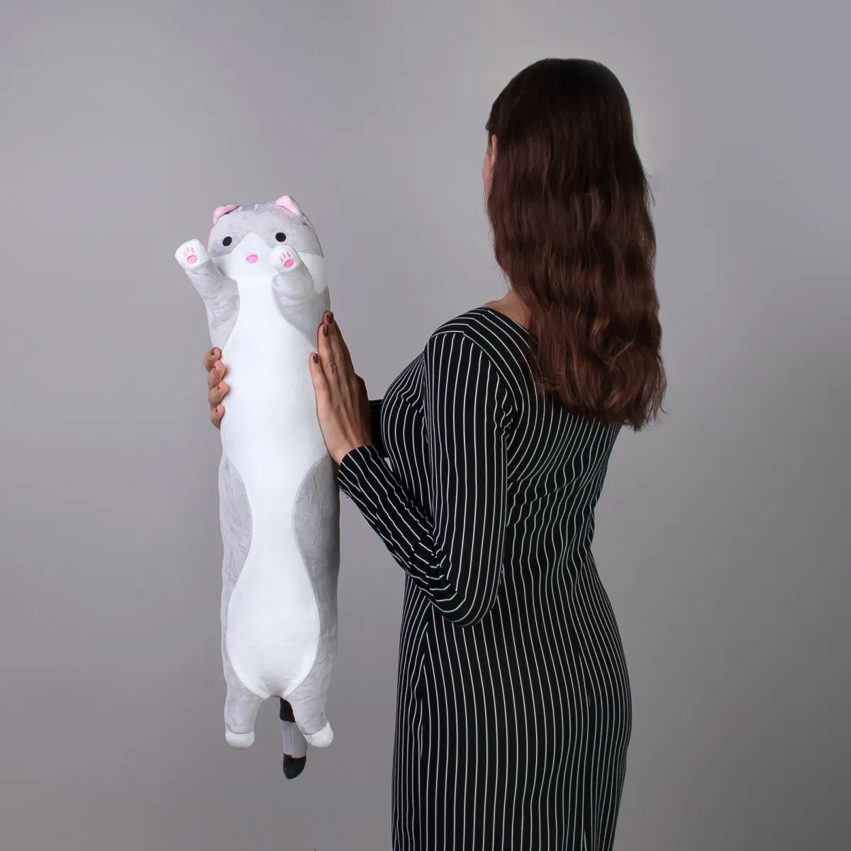 Игрушка Maxitoys, Кот Батон Серый, 70 см_2