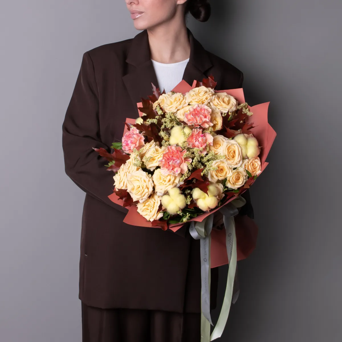 Флористический букет "Золотое прикосновение"_2