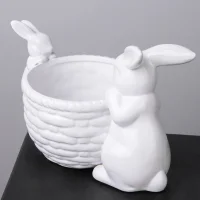 Фигурка ГК Корзинка с кроликами 850-016 23*13*15см._3