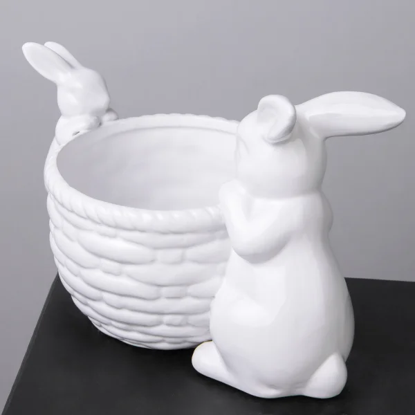 Фигурка ГК Корзинка с кроликами 850-016 23*13*15см._3