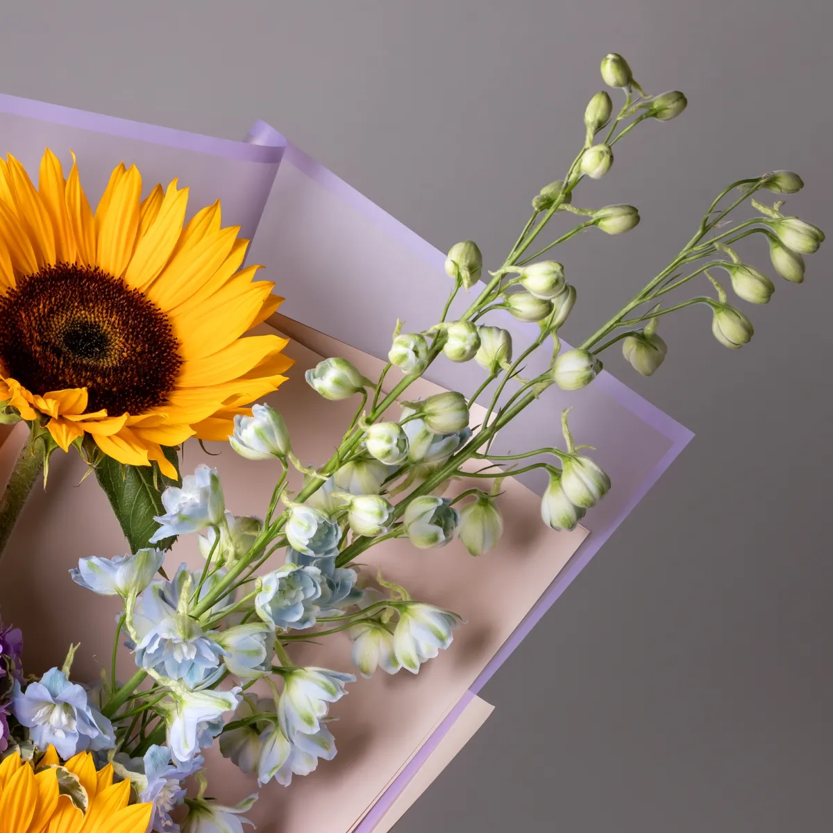 Флористический букет "Солнечные облака"_5