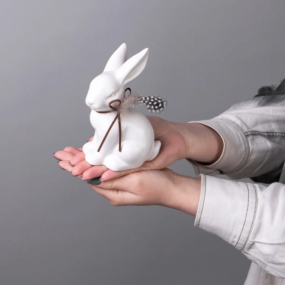 Фигурка ГК Зайка с бантиком 852-014 23см_2