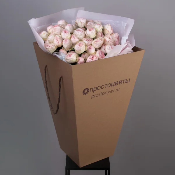 Букет Роза_пионовидная "Мэнсфилд Парк"