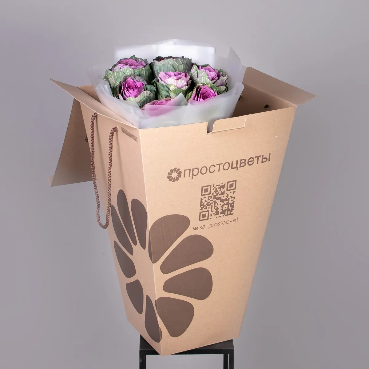 Букет Брассика "Красная"_5