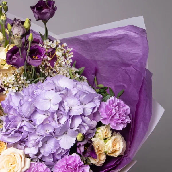 Флористический букет "Аметистовая дымка"_5