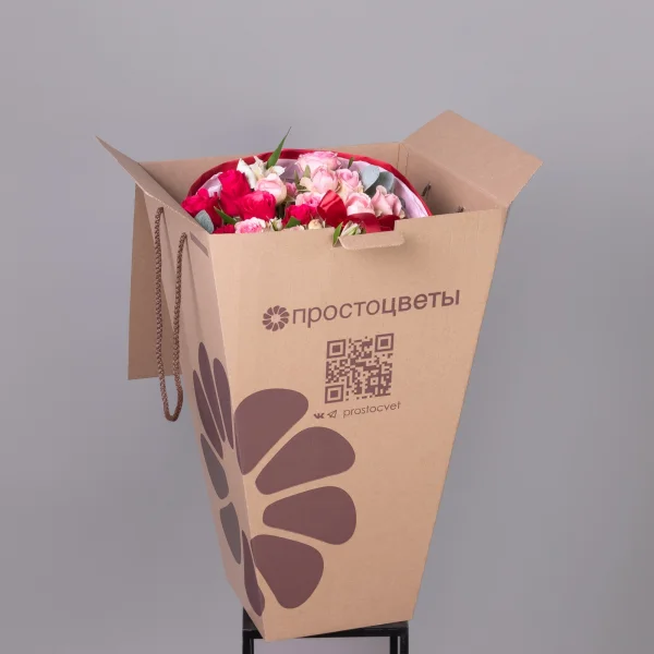 Флористический букет NEW "Ягодный шейк S"_6