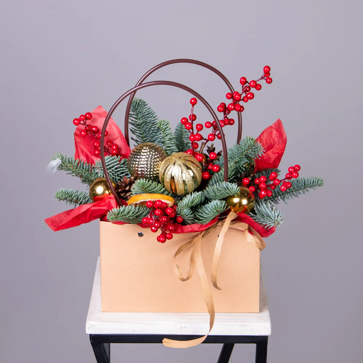 Композиция "Новогодняя в сумочке"_1