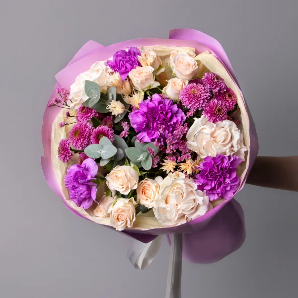 Флористический букет "Фиолетовая гармония"_1