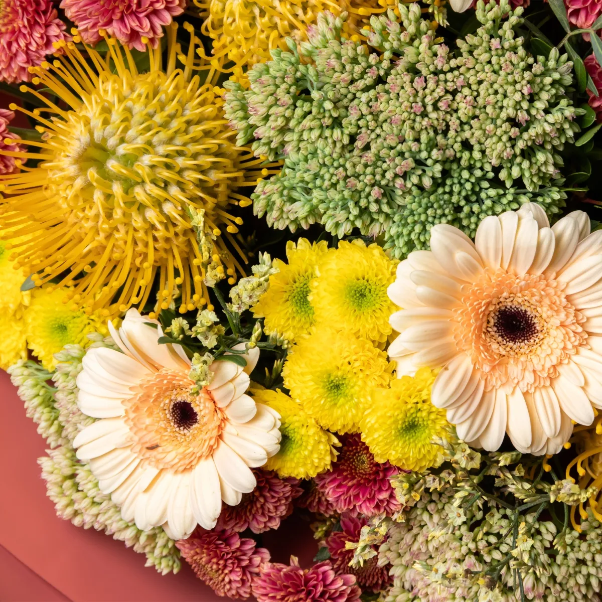 Флористический букет "Теплое сияние"_4