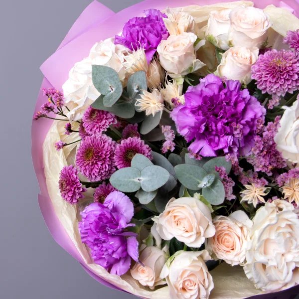 Флористический букет "Фиолетовая гармония"_3