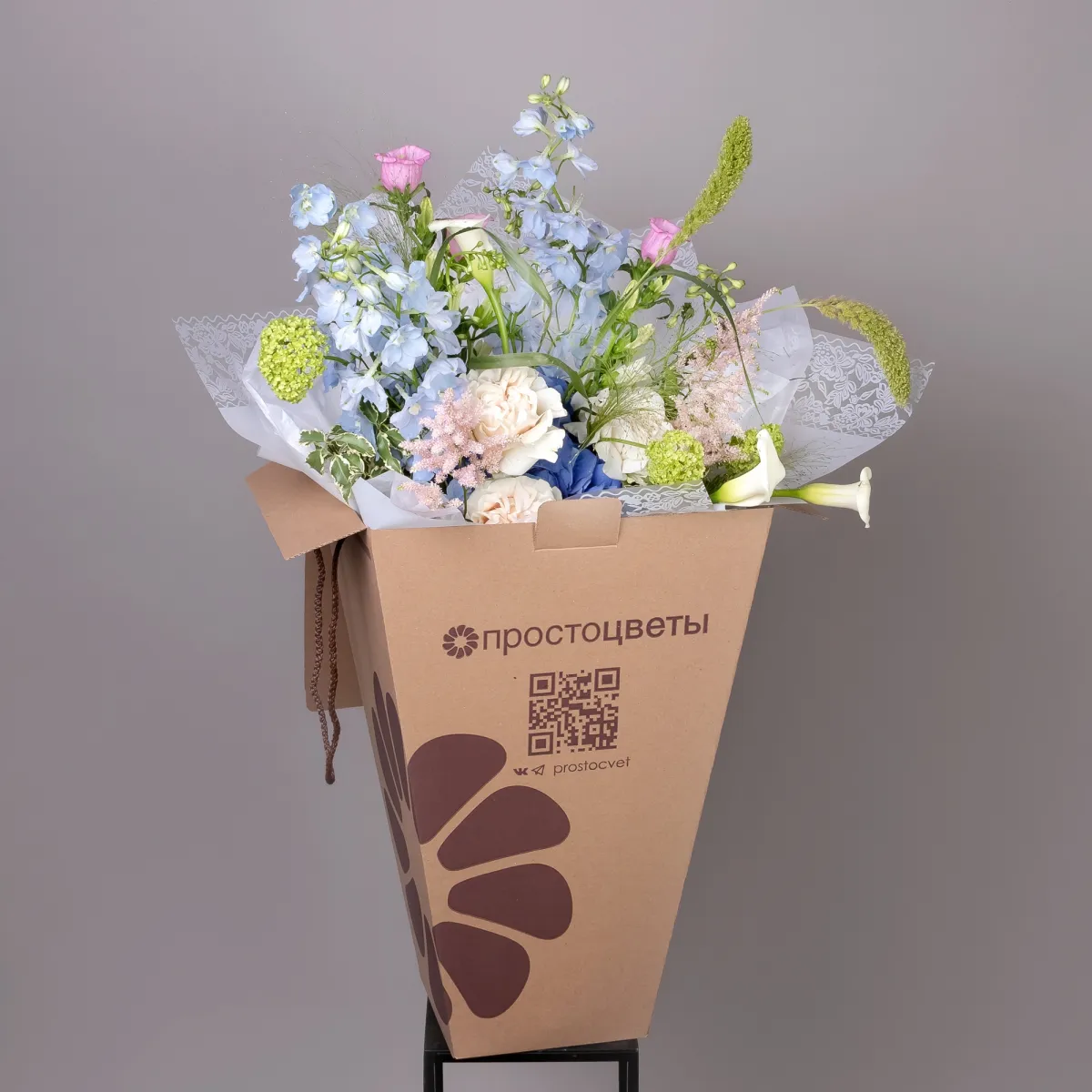 Флористический букет "Лунная ночь"_6